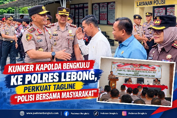 Kapolda Bengkulu Kunjungi Polres Lebong, Minta Jajaran Bertindak Sebelum Masalah Jadi Viral