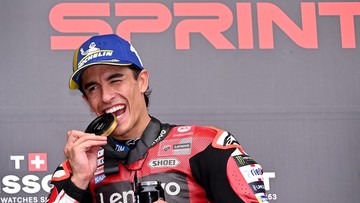 Marquez Menangi Sprint Race MotoGP Australia Usai Duel Sengit dengan Martin