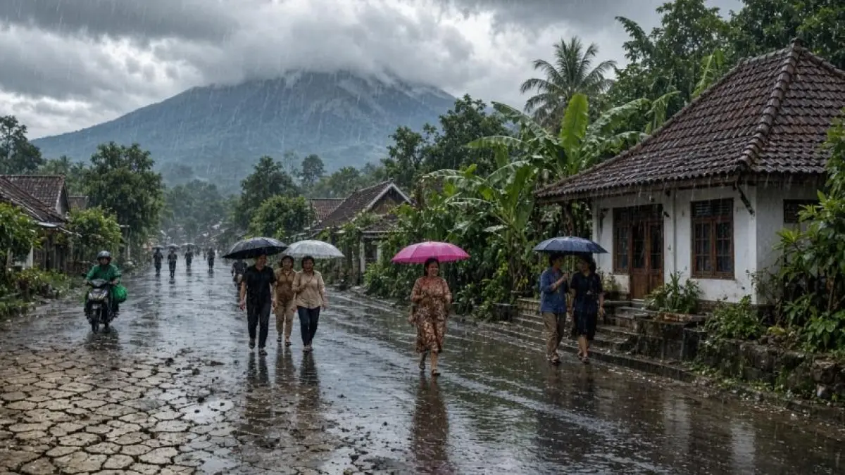 Hujan Pertama Turun Merata di DIY Setelah 160 Hari Kemarau Super El Niño, Warga Bantul Lega