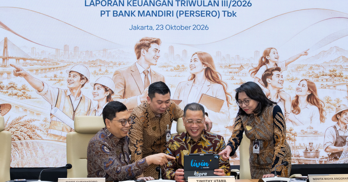 Bank Mandiri Cetak Laba Rp45,5 Triliun, Efisiensi Biaya Jadi Penopang