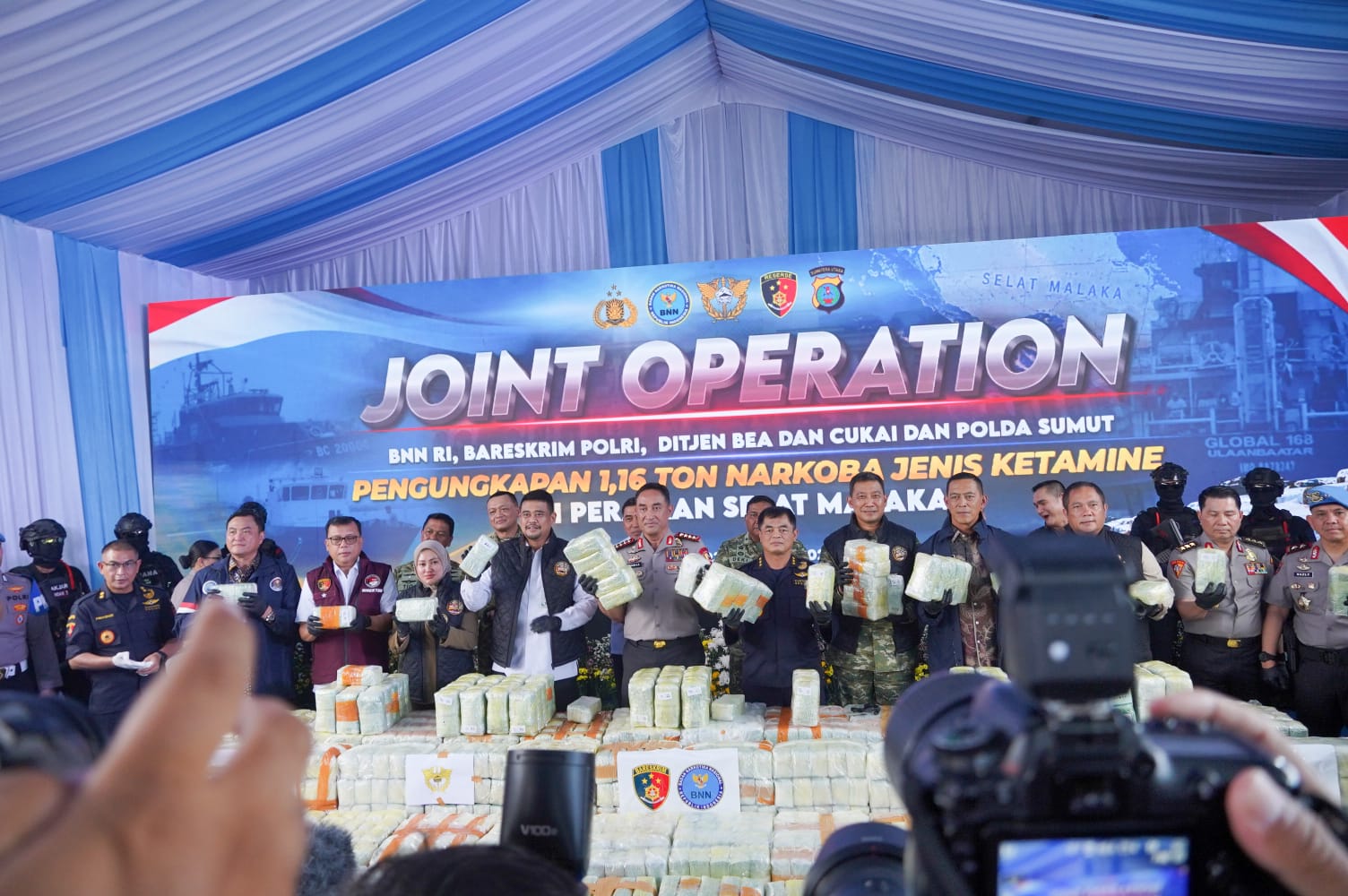 Polri Sita 1,16 Ton Ketamin di Perairan Tanjungbalai Asahan, Wali Kota Medan Sebut Nilainya Capai Rp 3,48 Triliun