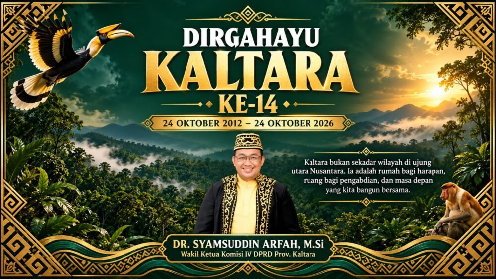 HUT ke-14 Kaltara, Syamsuddin Arfah Sebut Persatuan Modal Utama Wujudkan Kesejahteraan Warga