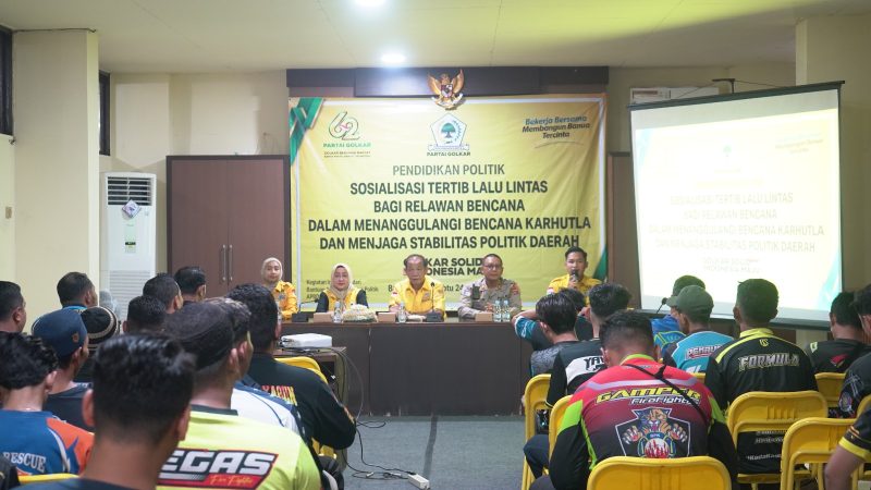 Golkar Kalsel Bekali 2.000 Relawan Damkar Edukasi Tertib Lalu Lintas, Soroti 601 Kecelakaan di Kalsel