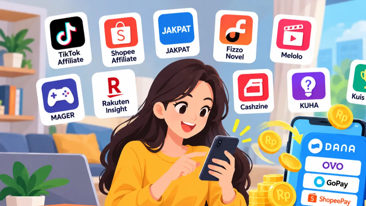 7 Aplikasi Penghasil Uang 2026 yang Bisa Cair ke E-Wallet