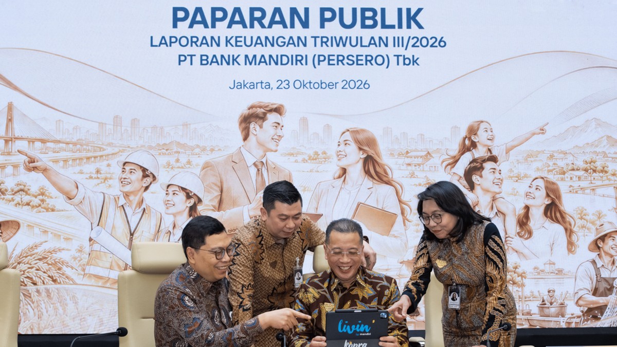 Laba Bank Mandiri Tembus Rp 45,5 Triliun di Kuartal III 2026, Naik 20,7%