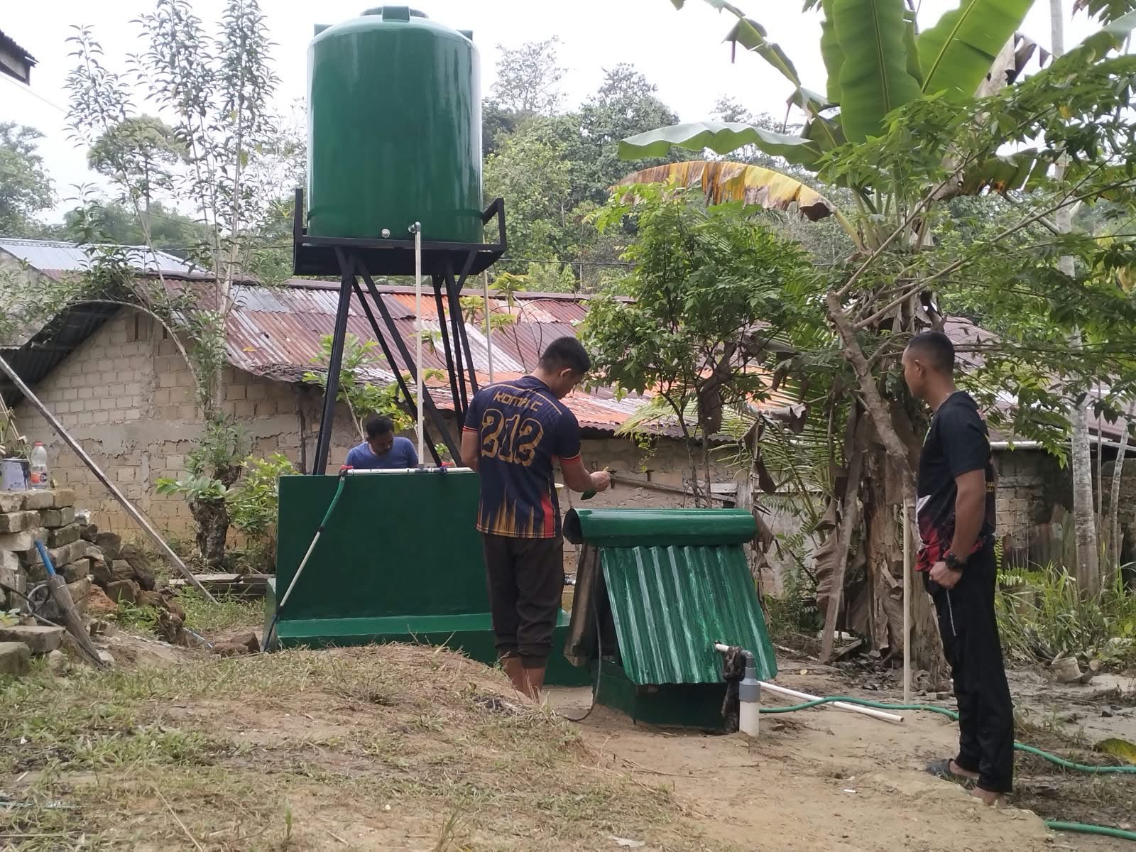 Satgas TMMD ke-130 Tarakan Rampungkan 1 Sumur Bor di Kampung Satu, 4 RTLH Masih Dikerjakan