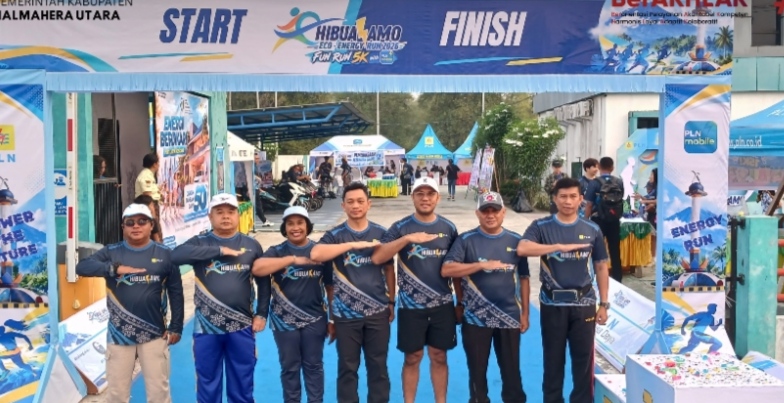 PLN UP3 Tobelo Gelar Hibua Lamo Eco-Energirun 5K, Konvoi Kendaraan Listrik Meriahkan HLN ke-81 di Halmahera Utara