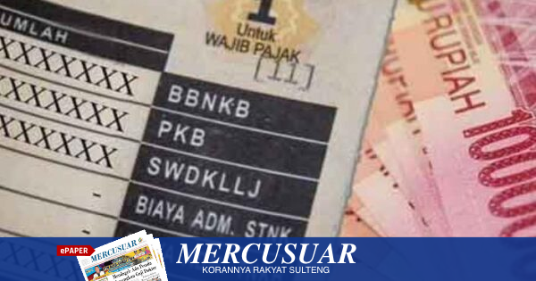 Pemprov Sulteng Bebaskan Denda hingga Pokok PKB Mulai 26 Oktober 2026, Ini Rincian Diskonnya