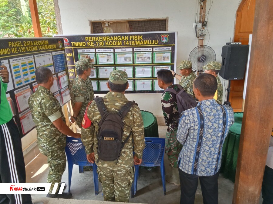 Tim Wasev Itjenad Tinjau TMMD ke-130 di Desa Pamulukang Mamuju, Cek RTLH hingga Jalan Beton