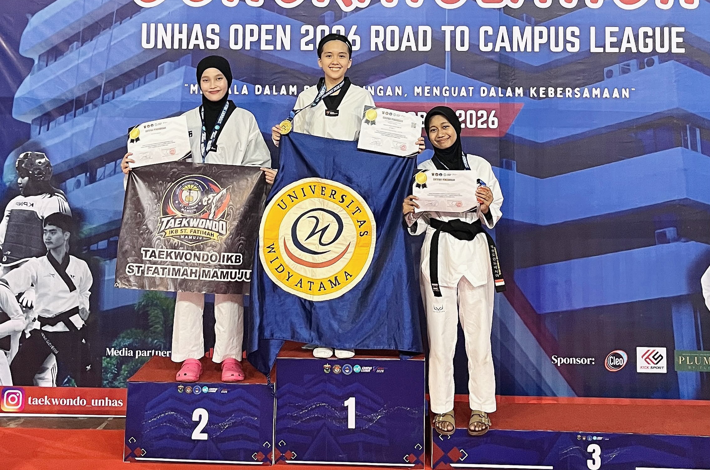 Mahasiswi IKB ST Fatimah Mamuju Raih Perak Taekwondo Campus League 2026, Kalahkan Atlet Pelatnas di Final