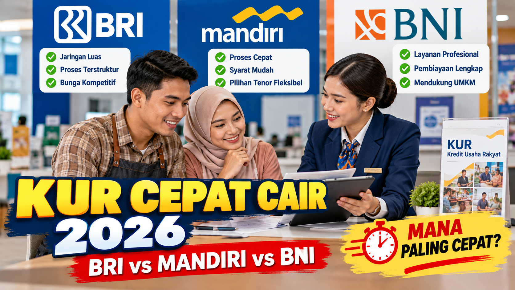 Bandingkan KUR BRI, Mandiri, dan BNI 2026 Sebelum Mengajukan