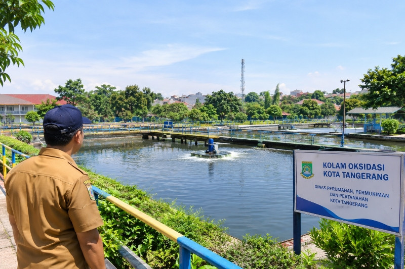 Disperkimtan Kota Tangerang Kelola 8 Kolam Oksidasi di Karawaci dan Cibodas untuk Jaga Kualitas Air Limbah
