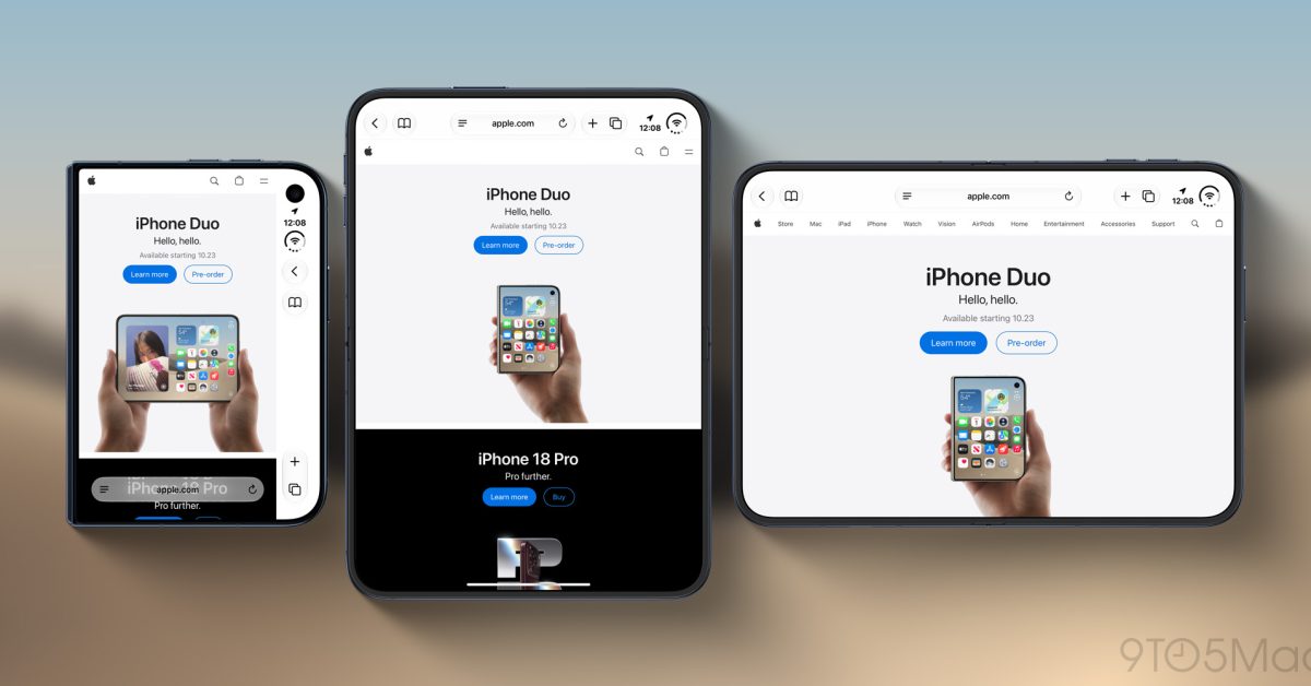 Apple Kaji Perbaikan Tata Letak Safari di Layar Luar iPhone Duo