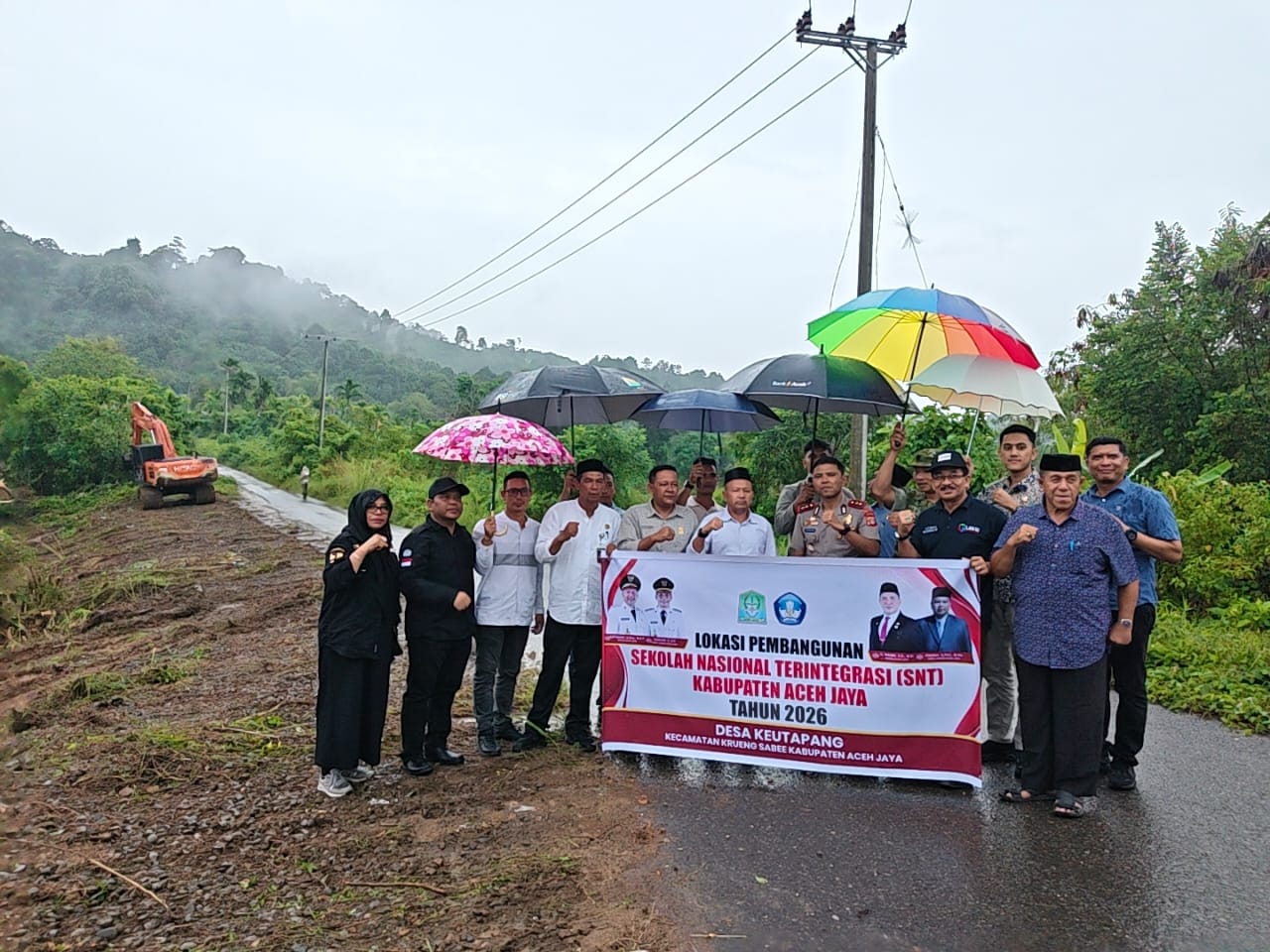 Pemkab Aceh Jaya Mulai Bersihkan Lahan Sekolah Nasional Terintegrasi di Krueng Sabee, Pembangunan Fisik Ditargetkan Akhir 2026