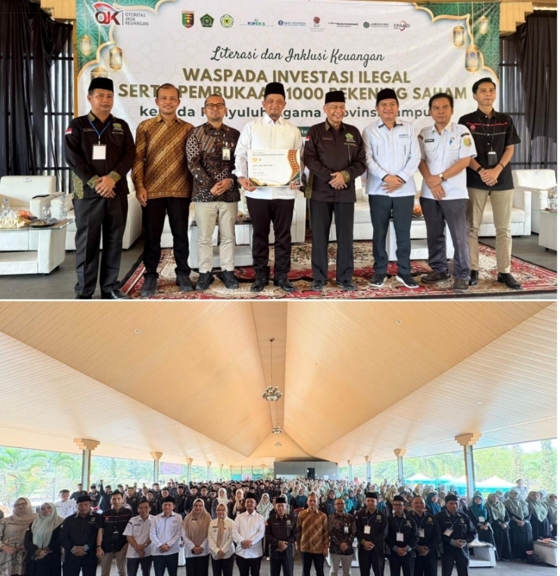 OJK Lampung Buka 1.000 Rekening Syariah bagi Penyuluh Agama, Sambut Literasi Keuangan di Majelis Taklim