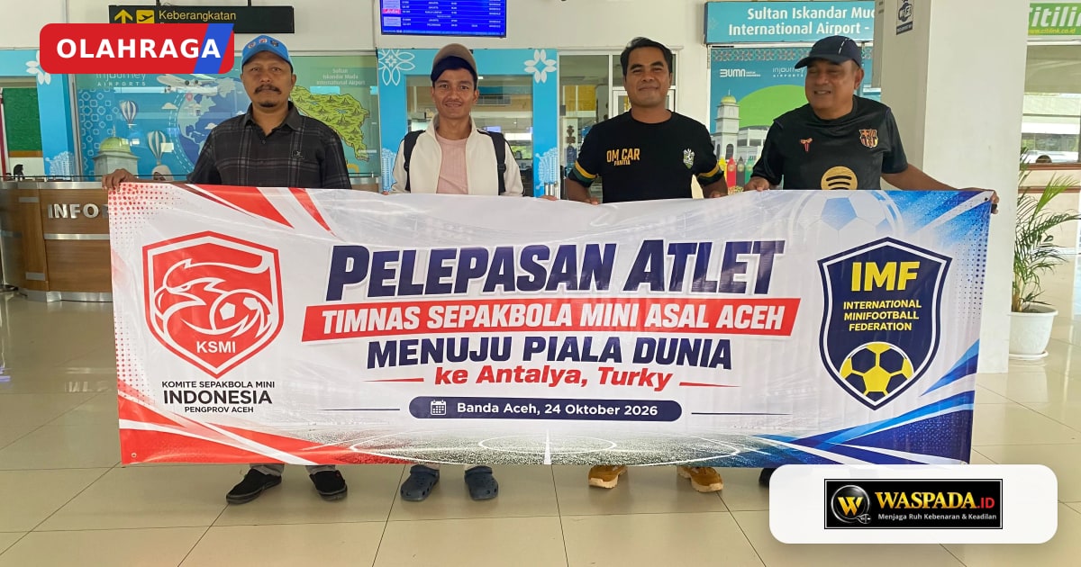 Keterbatasan Anggaran, KSMI Aceh Berangkatkan Satu dari Tiga Atlet ke Piala Dunia Minifootball 2026 Turki