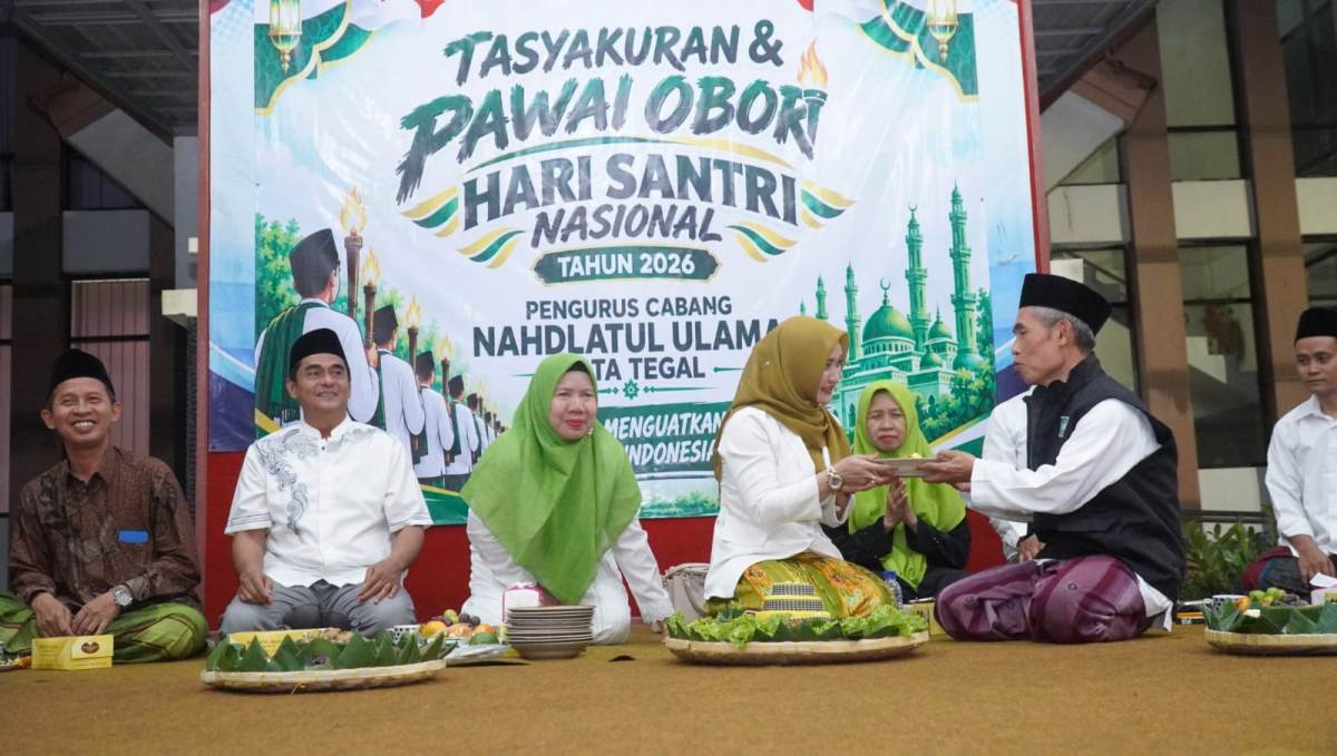 Pawai Obor Hari Santri 2026 di Tegal Diikuti 1.400 Peserta dari 28 Kontingen PCNU, Wakil Wali Kota Lepas di Tegal Selatan