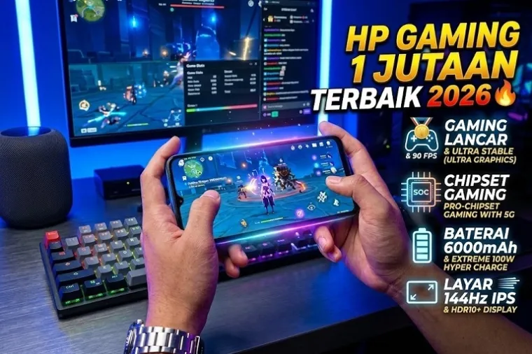 5 HP Gaming 1 Jutaan Terbaik 2026: Baterai Jumbo & Layar 120Hz