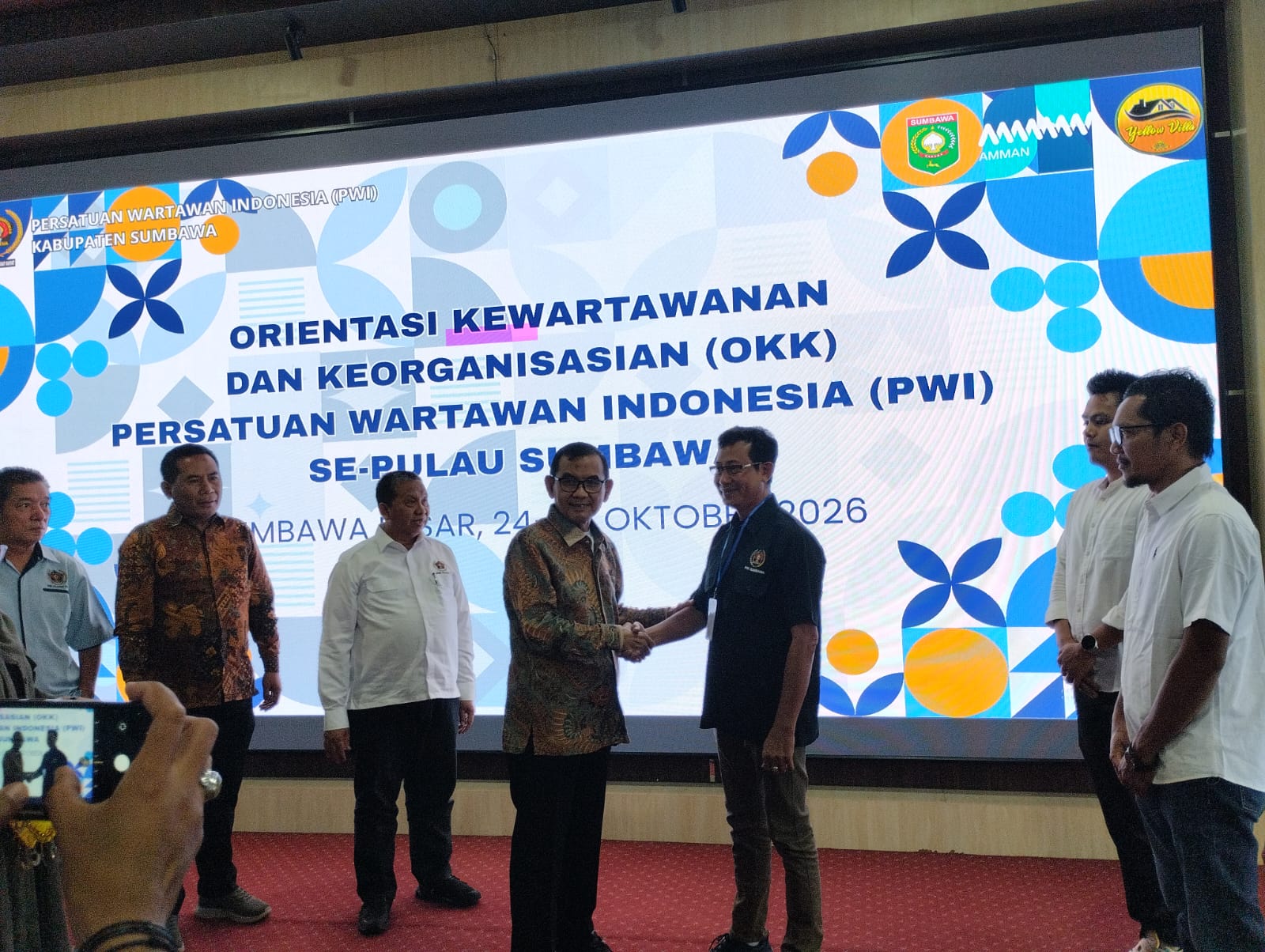Wabup Sumbawa Ansori Terima Rombongan PWI Pusat dan NTB, Buka OKK Wartawan se-Pulau Sumbawa