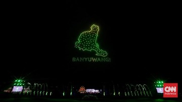 Gandrung Sewu 2026 Digelar Malam, 1.300 Penari Berpendar di Pantai Boom