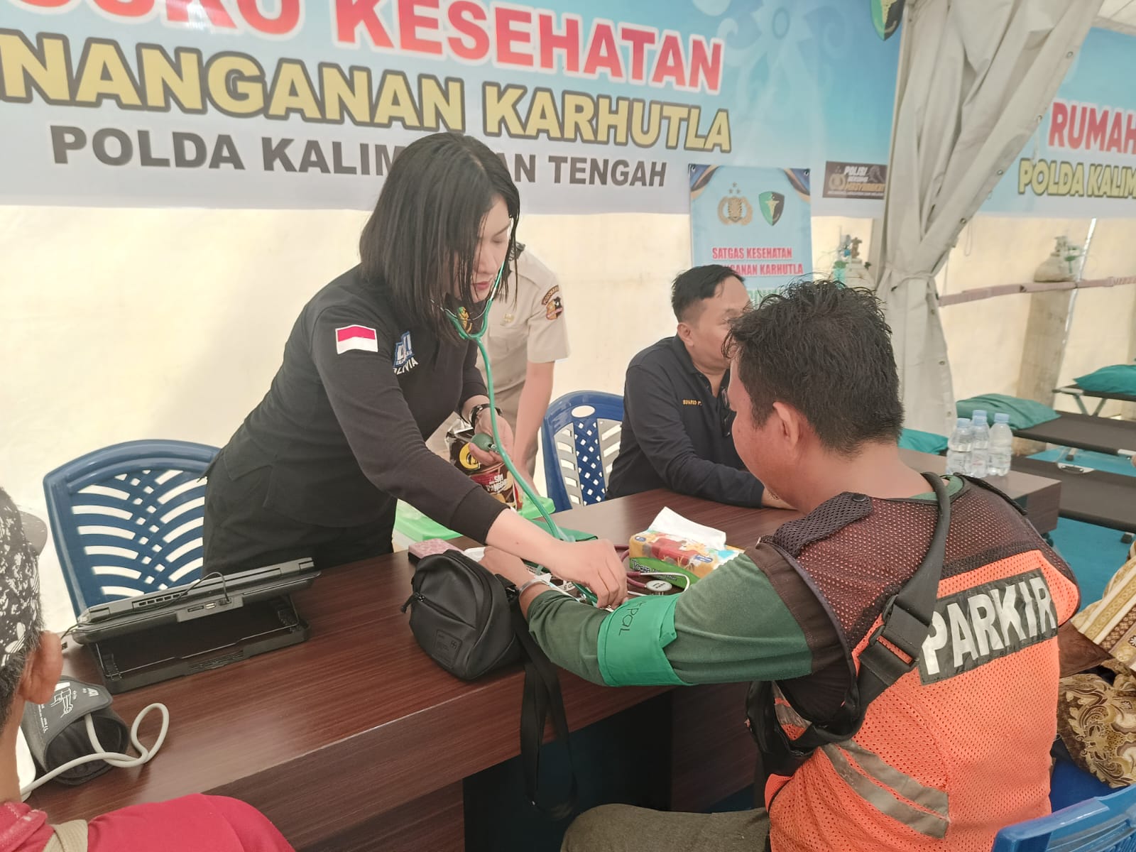 Polda Kalteng Buka Rumah Oksigen 24 Jam Gratis di Pasar Kahayan Palangka Raya untuk Warga Terdampak Kabut Asap Karhutla