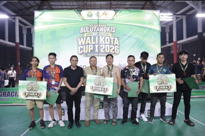 Wali Kota Kotamobagu Weny Gaib Tutup Wali Kota Cup I 2026, Peserta Bulu Tangkis Pecah Rekor Sulut-Gorontalo