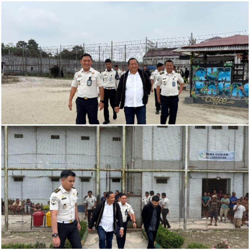 Anggota Komisi XIII DPR RI Rapidin Simbolon Tinjau Pembinaan Kemandirian Warga Binaan di Rutan Humbang Hasundutan