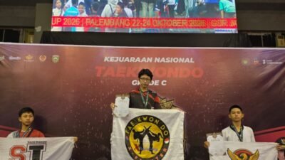 Atlet Muda X Fighter Muhammad Alfatih Patrisando Raih Emas Kejurnas Taekwondo Hj. Melinda Cup 2026 di Palembang