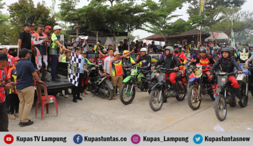 Ribuan Rider dari Bali hingga Kalimantan Padati Adventure Trail Gas Lambar 1 di Lampung Barat