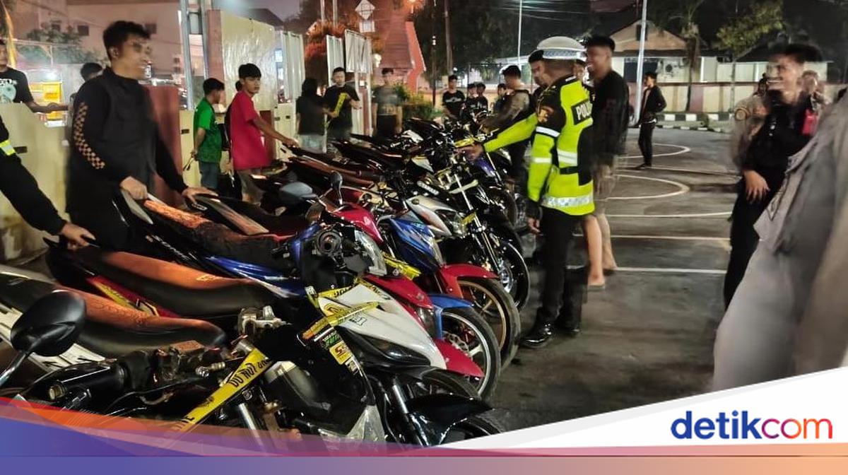 Polresta Mamuju Tilang 21 Motor Knalpot Brong, Pemilik Baru Bisa Ambil Kendaraan Usai Ganti Knalpot Standar