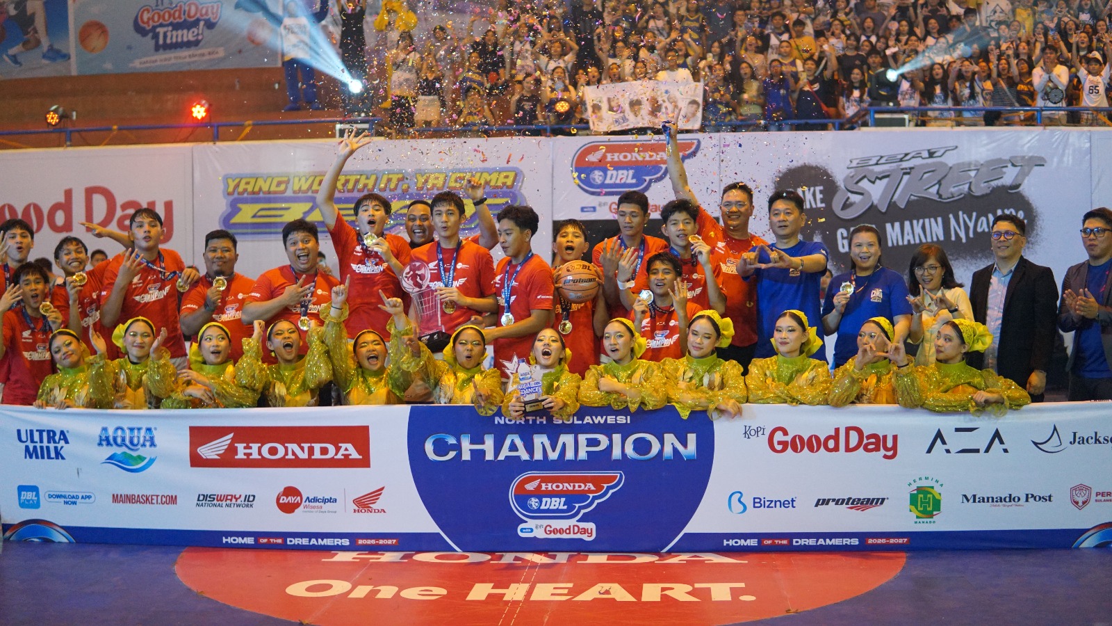 SMA Eben Haezar Manado Juara Basket Putra Honda DBL Sulut 2026, Manado Independent School Kuasai Putri