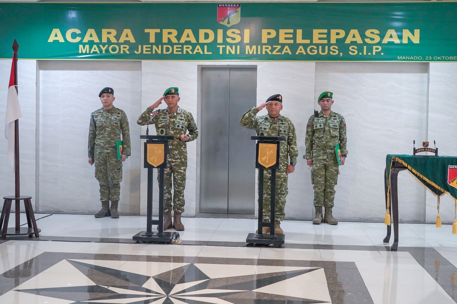 Kodam XIII/Merdeka Lepas Mayjen TNI Mirza Agus, Pesan Sinergi Pentahelix untuk Pangdam Baru di Manado