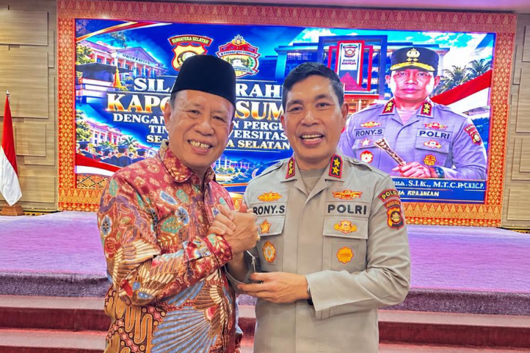 Rektor UPGRIP Palembang Hadiri Silaturahmi Kapolda Sumsel, Bahas Sinergi Pendidikan dan Kamtibmas