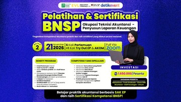 Pelatihan Akuntansi BNSP Batch 2 Dibuka, Latih Laporan Keuangan SAK EP