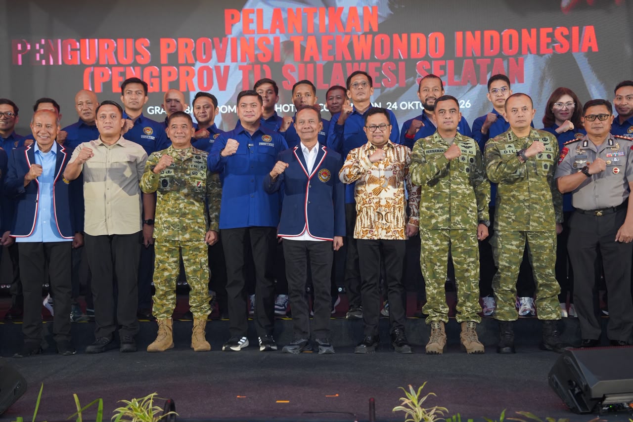 Ketua Baru Taekwondo Sulsel Adnan Purichta Siapkan Training Centre, Target Medali PON 2028