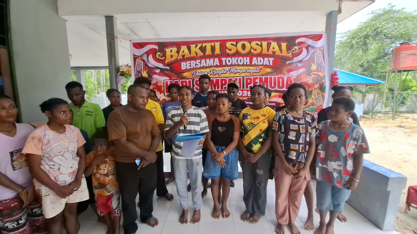 Pemuda Kampung Skouw Sae Bacakan Deklarasi Papua Damai, Tegaskan 4 Komitmen Jaga NKRI