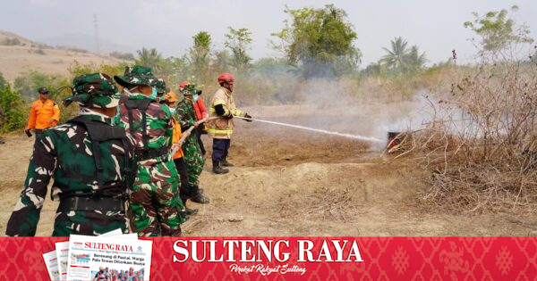 Kodam XXIII/Palaka Wira Simulasikan Penanganan Karhutla di Sigi, Libatkan Forkopimda Sulteng dan BPBD