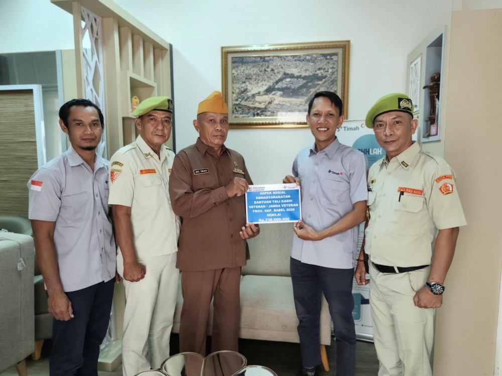 PT TIMAH Salurkan Tali Asih ke 82 Veteran di Bangka Belitung Menyambut Hari Pahlawan