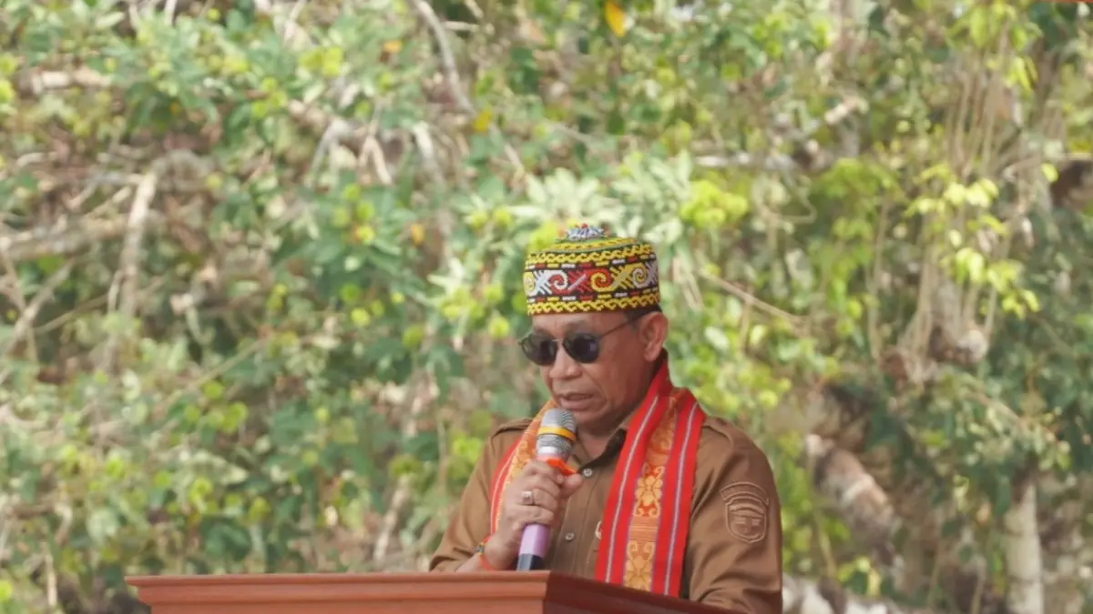 Wabup Kubar Nanang Ajak Warga Gotong Royong Cegah Karhutla, Imbau Pakai Masker Saat Kabut Asap