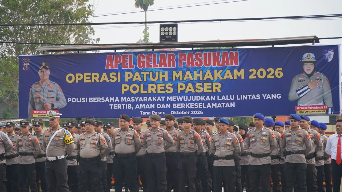 Operasi Patuh Mahakam 2026 di Paser Berlangsung 14 Hari, Libatkan TNI hingga Satpol-PP