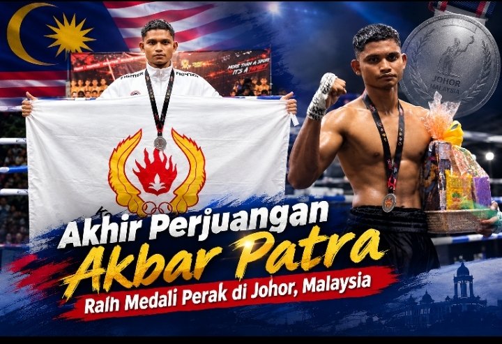 Atlet Muaythai Binaan KONI Pidie Raih Medali Perak di Muar Muaythai Challenger 2026 Johor Malaysia
