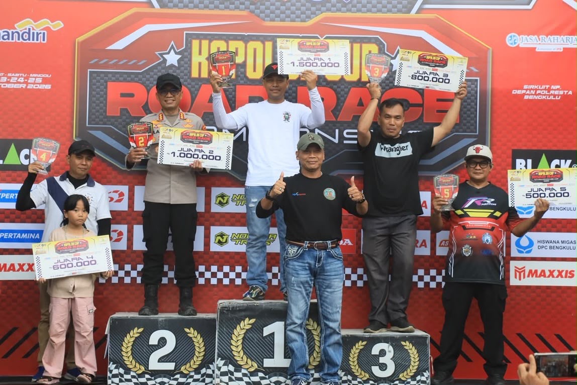 780 Starter Ramaikan Piala Kapolda Cup 2026 di Bengkulu, Dirlantas Polda Raih 3 Emas