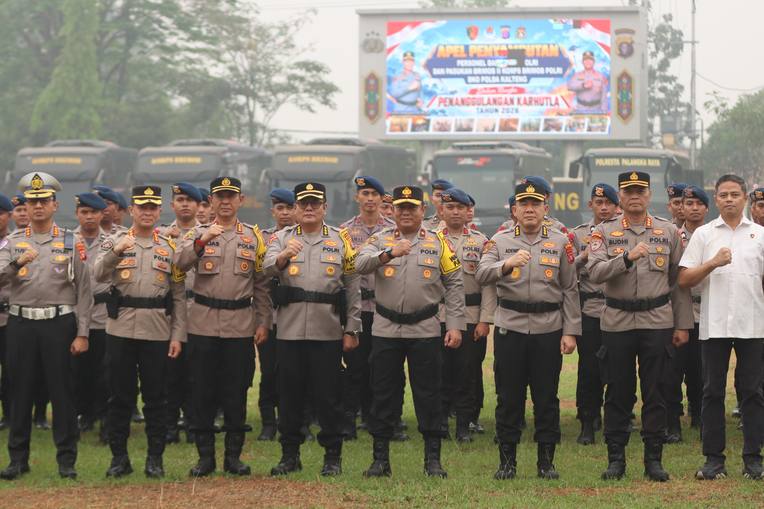 Polda Kalteng Terima 105 Personel BKO Bareskrim dan Korbrimob, 75 Brimob Dikerahkan ke Tanjung Puting
