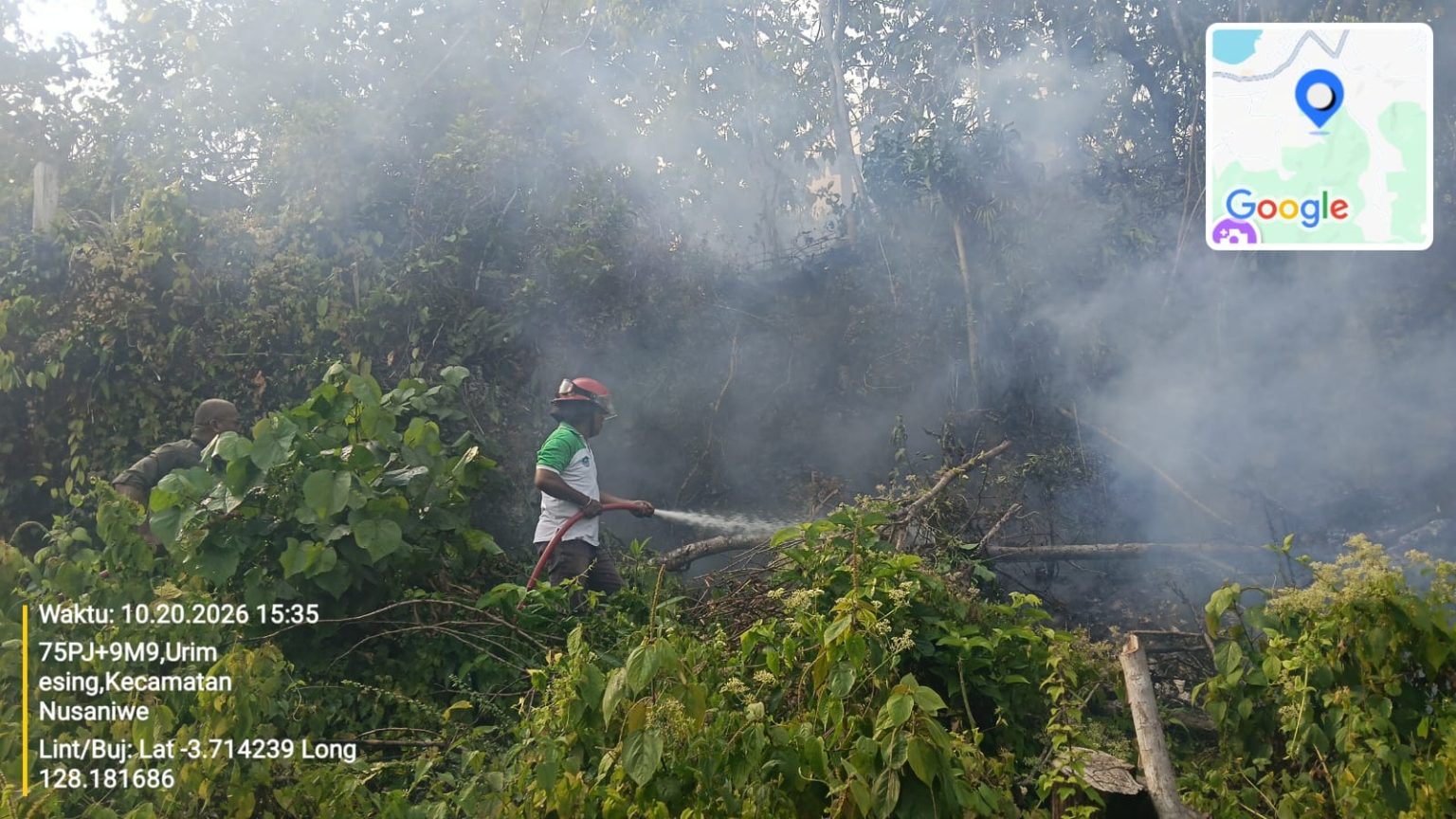 Karhutla 6 Hektare di Ambon Dipadamkan, 11 Titik Panas Keyakinan Tinggi Terpantau di Maluku