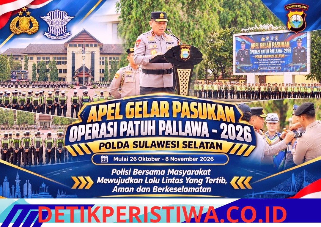 Kapolda Sulsel Pimpin Apel Operasi Patuh Pallawa 2026, 9 Pelanggaran Jadi Sasaran Selama 14 Hari