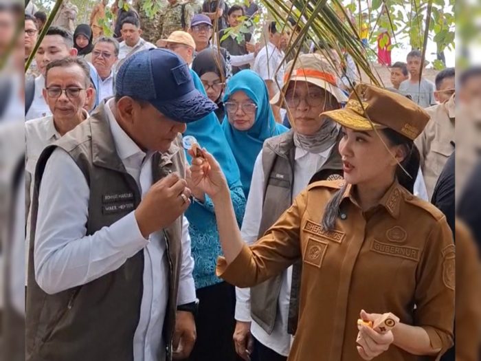 Gubernur Maluku Utara Sherly Laos Kenalkan Minyak Cengkeh Hiri ke Wamen Kehutanan di Ternate