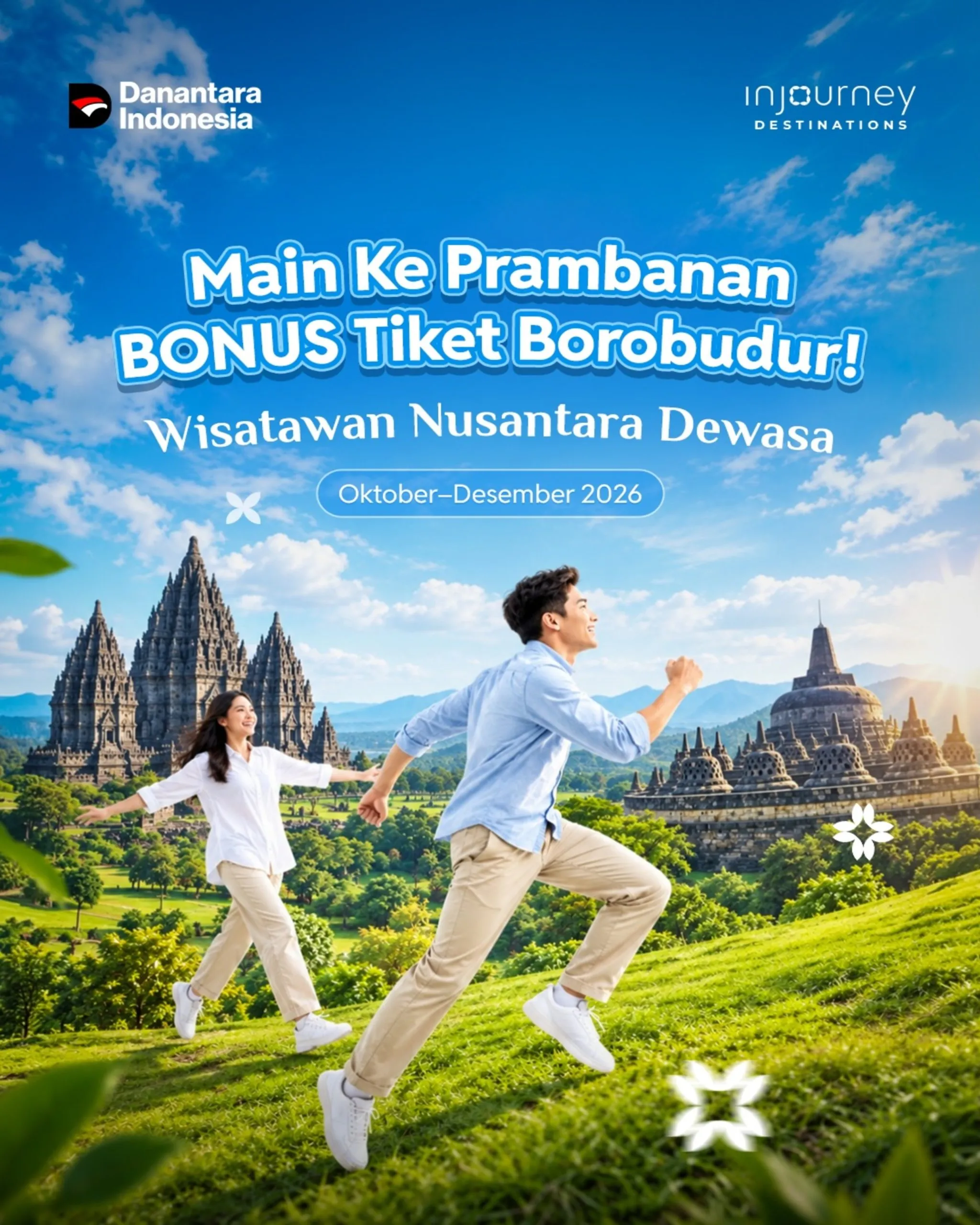 Promo Taman Wisata Candi Borobudur dan Prambanan, Jelajahi Dua Warisan Sekaligus