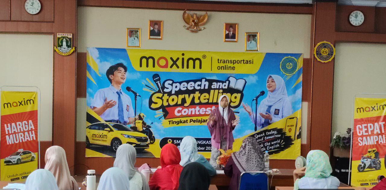 Maxim Rangkasbitung dan SMAN 1 Gelar Lomba Pidato Inggris, 24 Siswa dari 8 SMA Berebut Juara