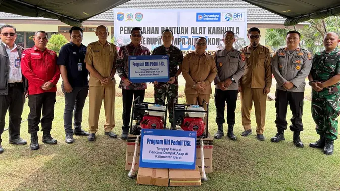 BRI Peduli Kirim 270 Mesin Pompa Air Atasi Karhutla Kalimantan Barat