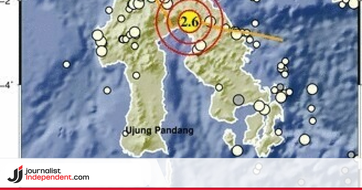 Gempa Magnitudo 2,6 Guncang Luwu Timur Sulsel Dini Hari, BMKG Catat Kedalaman 4 Km